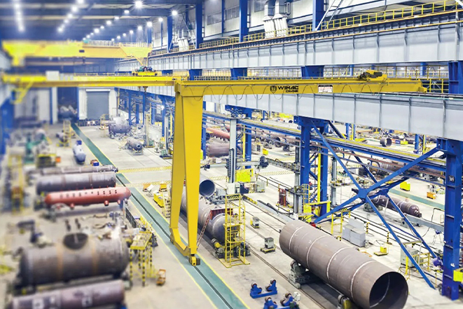 Конструкция полукозлового крана