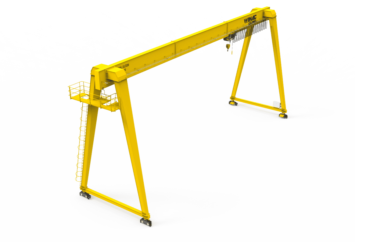 Однобалочный козловой кран без консоли