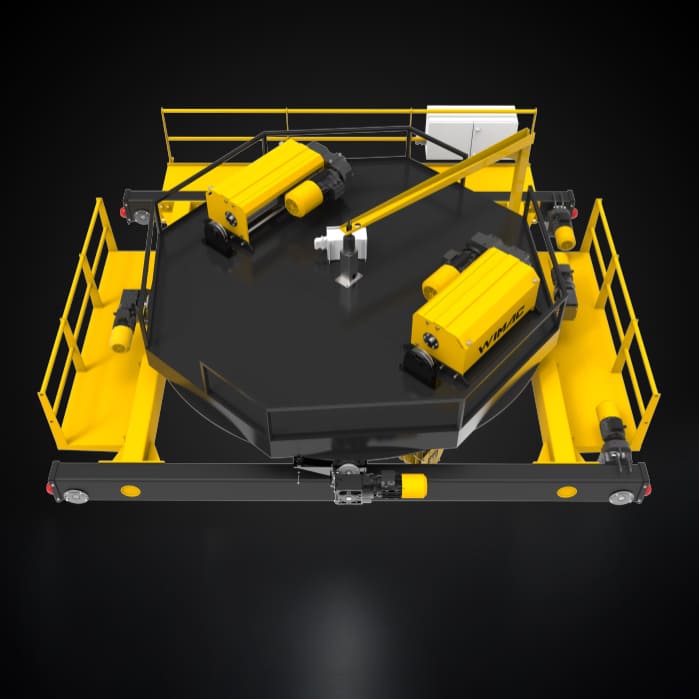 Двухбалочная канатная таль - Стандартная тележка Турция